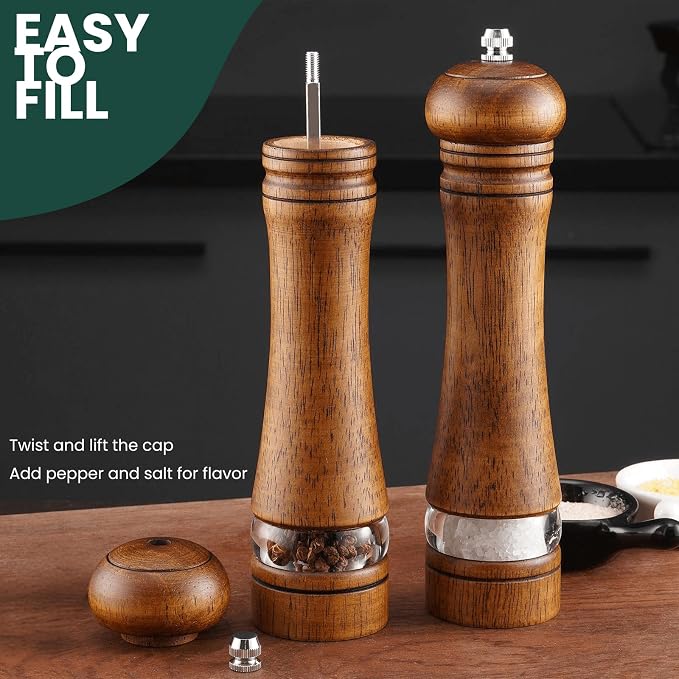 2-Piece Salt and Pepper Grinder Set - Image 4