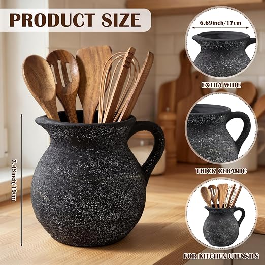 Potchen Rustic Kitchen Utensil Holder - Image 3