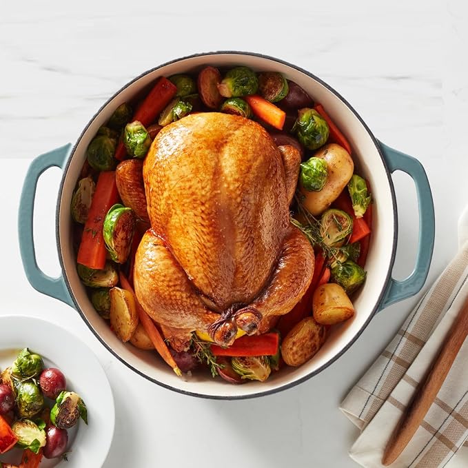 Amazon Basics Enameled Cast Iron Dutch Oven Pot - Image 6
