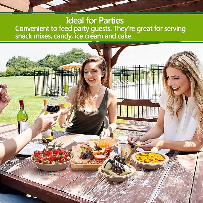 Homestockplus 24 Oz Disposable Paper Bowls - Image 7