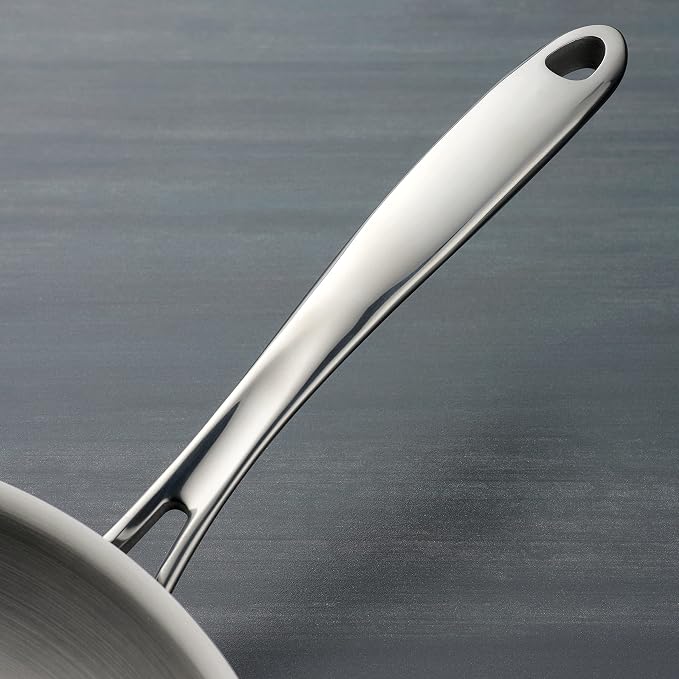 Tramontina Tri-Ply Clad Stainless Steel 6-Quart Saute Pan - Image 4