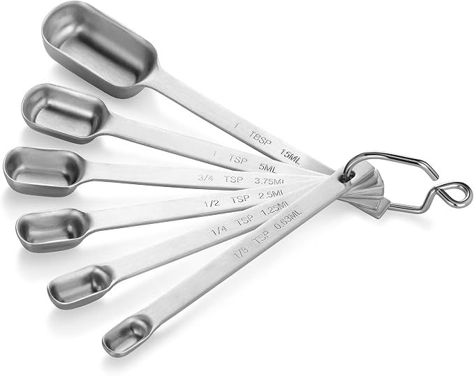 New Star Foodservice 43136 Stainless Steel 18/8 Measuring Spoons by NewStarFoodservice