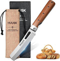 HUUSK Folding Bread Knife for Homemade Bread, Portable Bread Knives by HuuskKnife