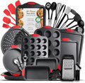 Baking Pan Set, 39 Piece Premium Baking Set, Nonstick Bakeware Sets BPA Free by Eatex