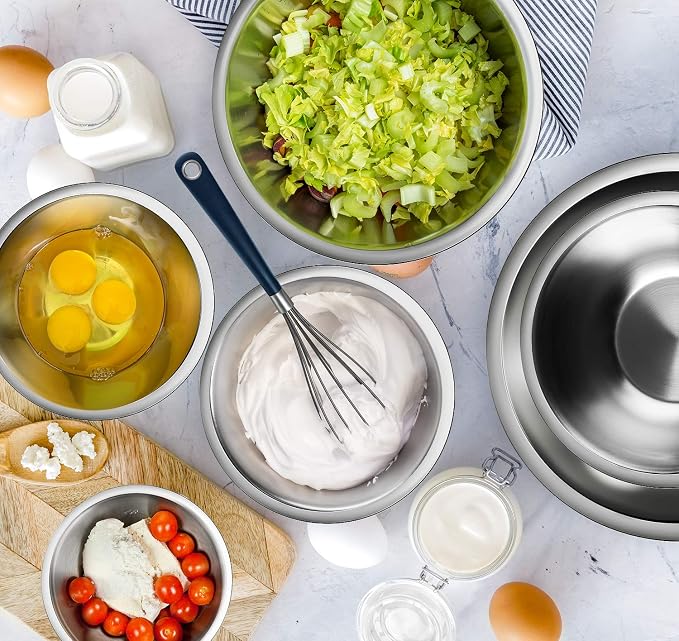 Eatex Mixing Bowls with Measuring Cups & Measuring Spoons 17 Piece Set - Image 9