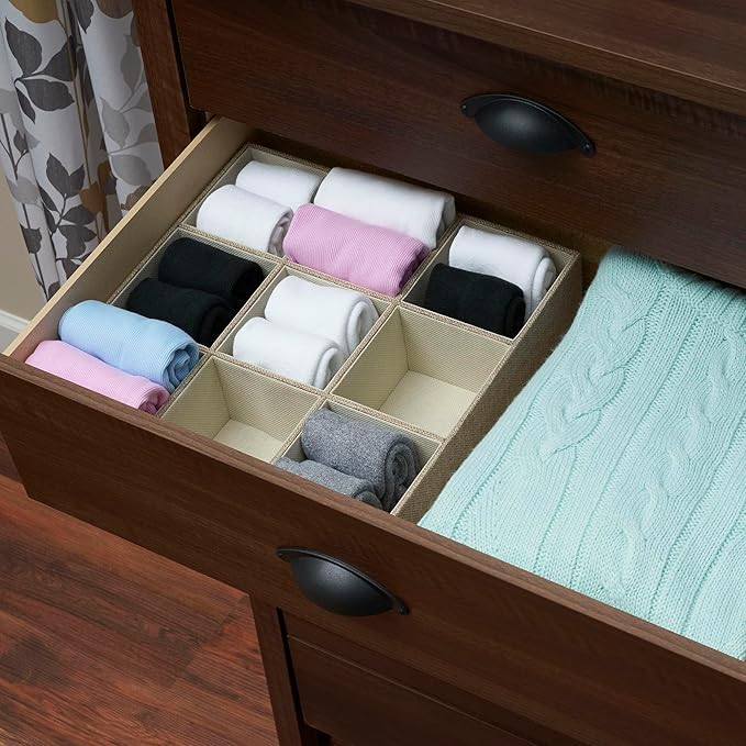 Household Essentials Brown 723-1 Deep 9 Section Drawer Organizer Box - Image 2