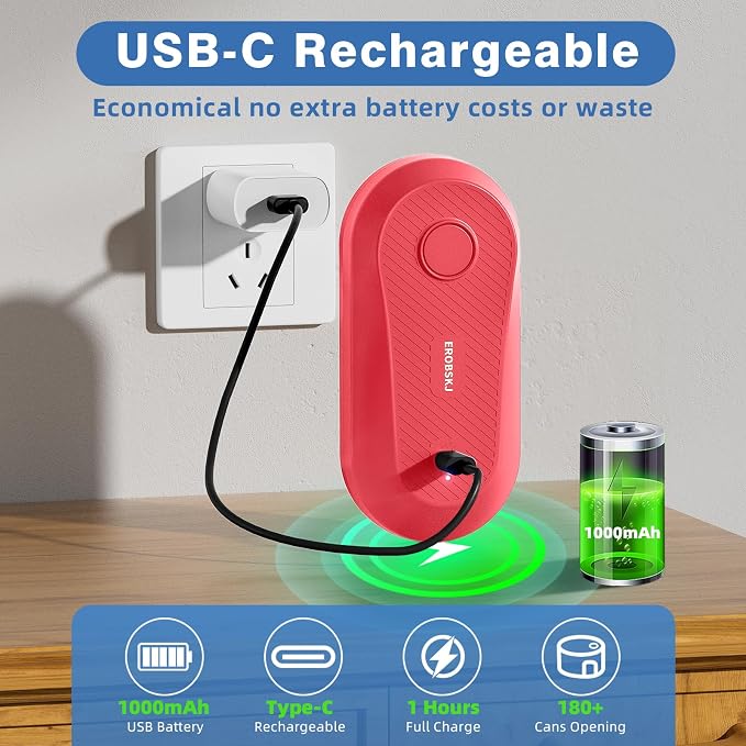 Auto Electric Can Opener, Rechargeable Can Openers - Image 2