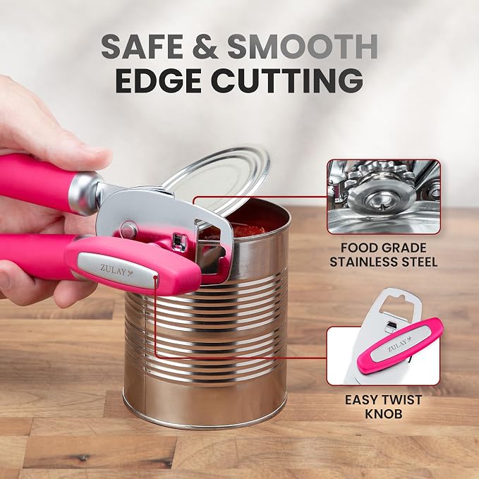 Zulay Kitchen Heavy Duty Stainless Steel Can Opener Manual - Image 4