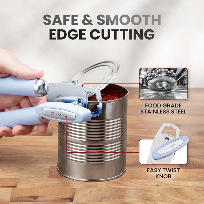 Zulay Kitchen Heavy Duty Stainless Steel Can Opener Manual - Image 4