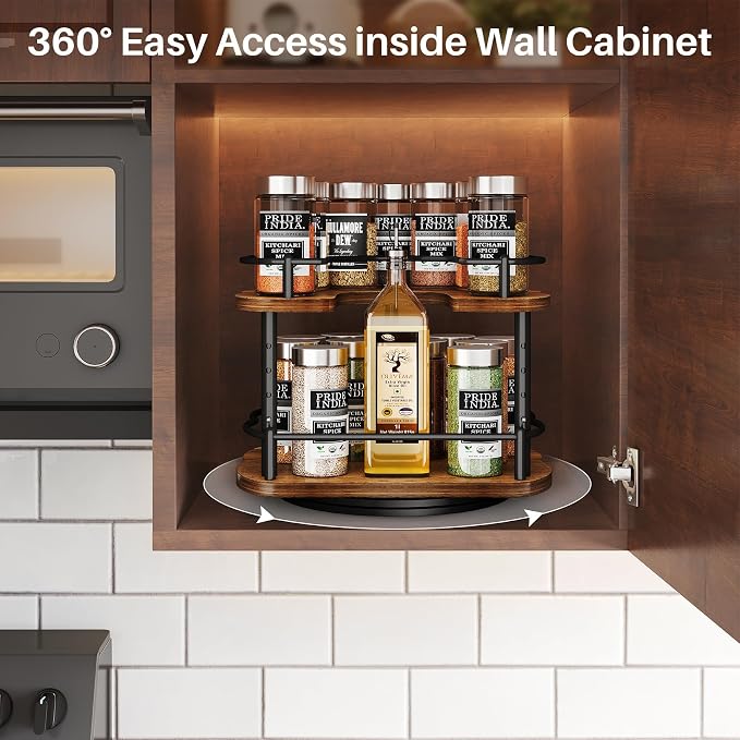 Lazy Susan Organizer Spice Rack - Image 8