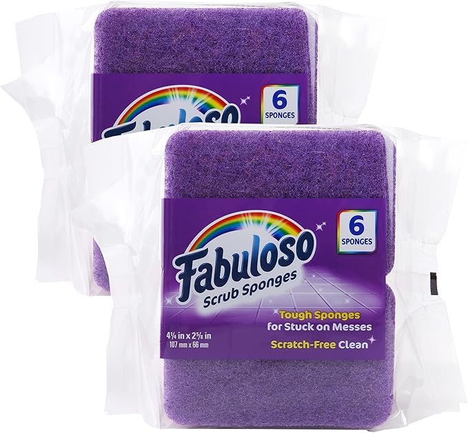 Fabuloso Scratch-Free Kitchen Dish Sponges, Counters and Sinks, Tough on Messes by Fabuloso