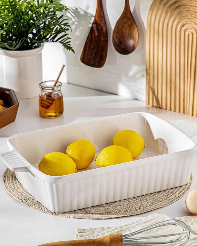 MALACASA 4.4 QT Baking Dish, 9x13 Large Casserole Dish - Image 8