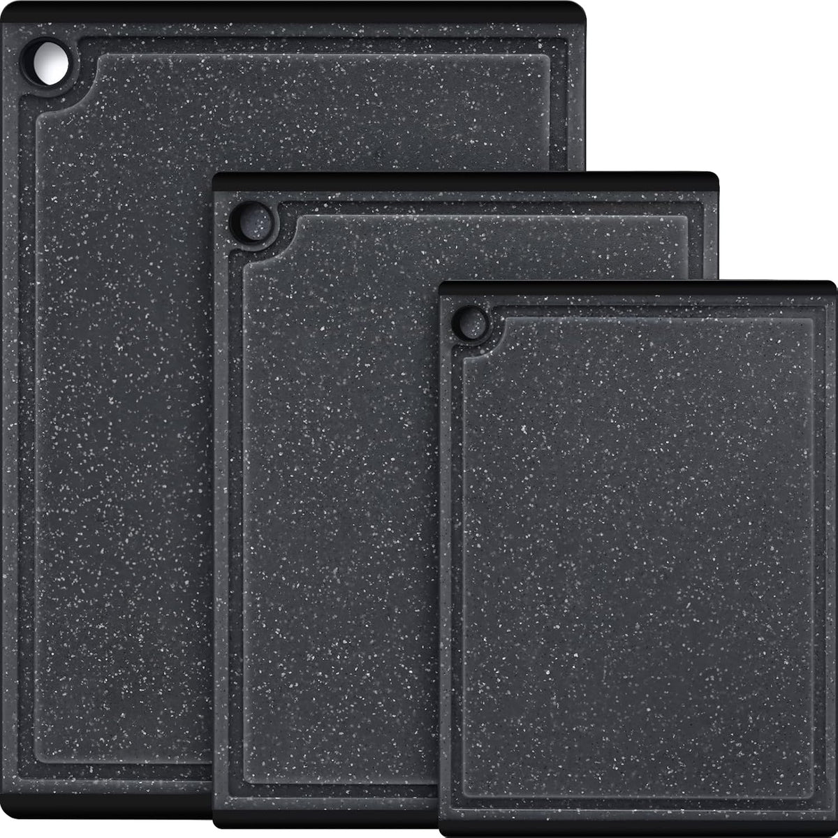 Plastic Cutting Boards for Kitchen, 3-Piece Large Cutting Board Set