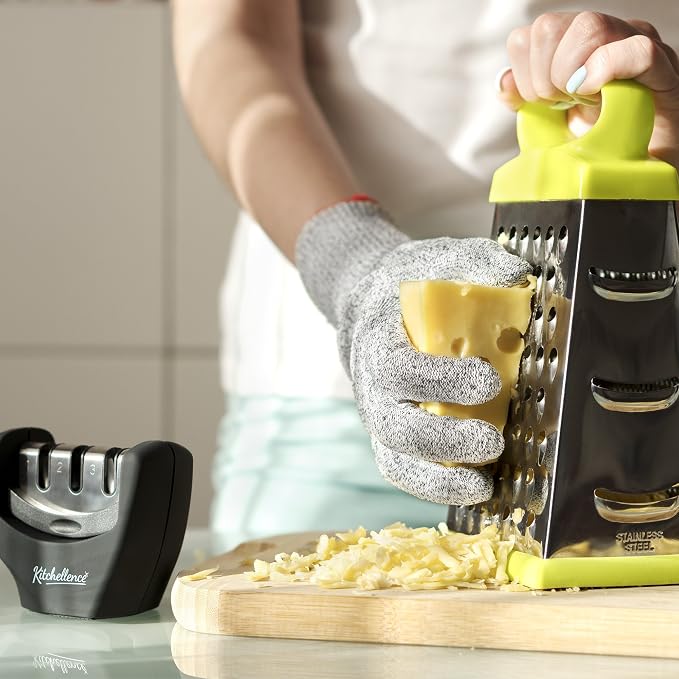 4-in-1 Kitchen Knife Accessories: 3-Stage Knife Sharpener Helps Repair - Image 7