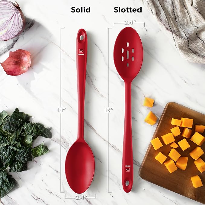 DIORO Silicone Mixing & Serving Spoons - Image 6