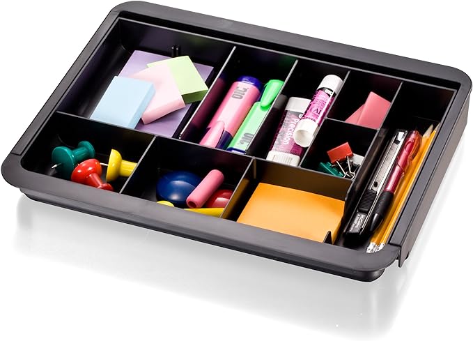 Officemate Expandable Drawer Organizer Tray, Adjustable 10.3"–16" Width - Image 2