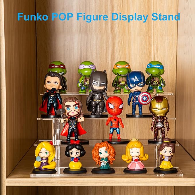 HENABLE 4 Tier Acrylic Perfume Organizer Stand, Funko POP, Dessert Display - Image 3