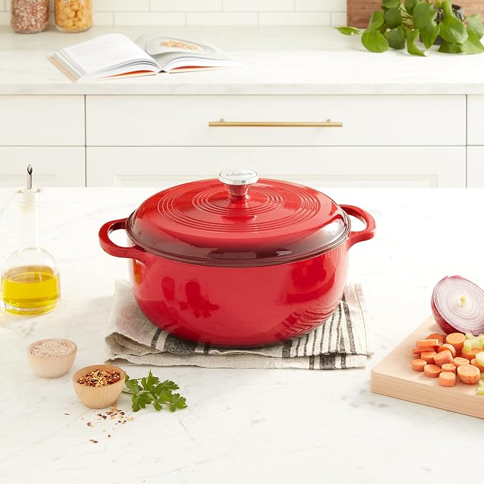 Lodge Essential Enamel Cast Iron Dutch Oven - Image 7