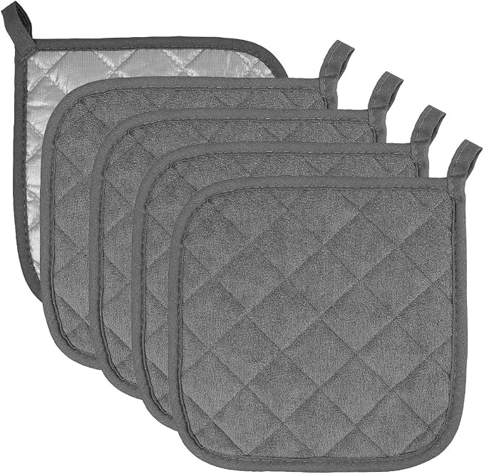 Pot Holders Cotton Made Machine Washable Heat Resistant Potholder, Pot Holder by Joyhalo