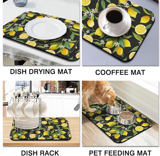 Dish Drying Mat for Kitchen Counter 2 Pack - Image 6