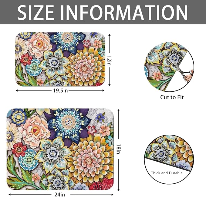 Dish Drying Mat for Kitchen Counter 2 Pack - Image 4