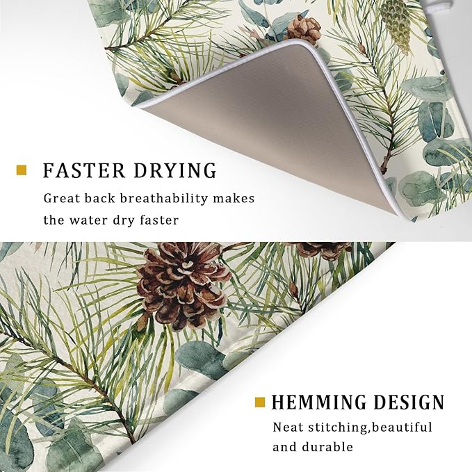 Winter Christmas Dish Drying Mat - Image 3
