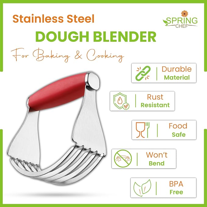 Spring Chef XL Stainless Steel Pastry Cutter Tool - Image 2