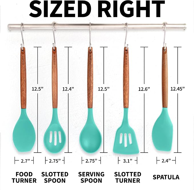 Zulay Kitchen Non-Stick Cooking Utensils Set - Image 8