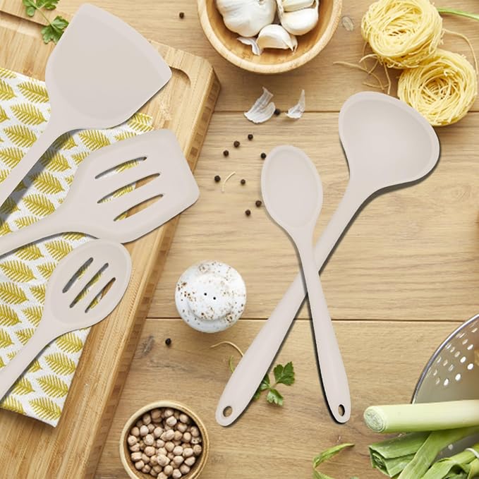 E-far 10 Pieces Silicone Cooking Utensils Set, Heat Resistant Kitchen Utensil - Image 8