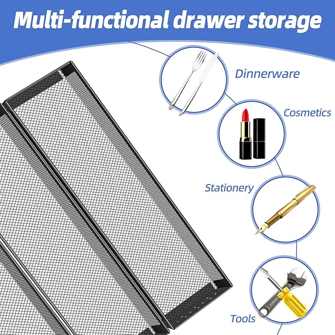 Simple Trending Silverware Drawer Organizer, 8 Pack Utensil Organizer - Image 5