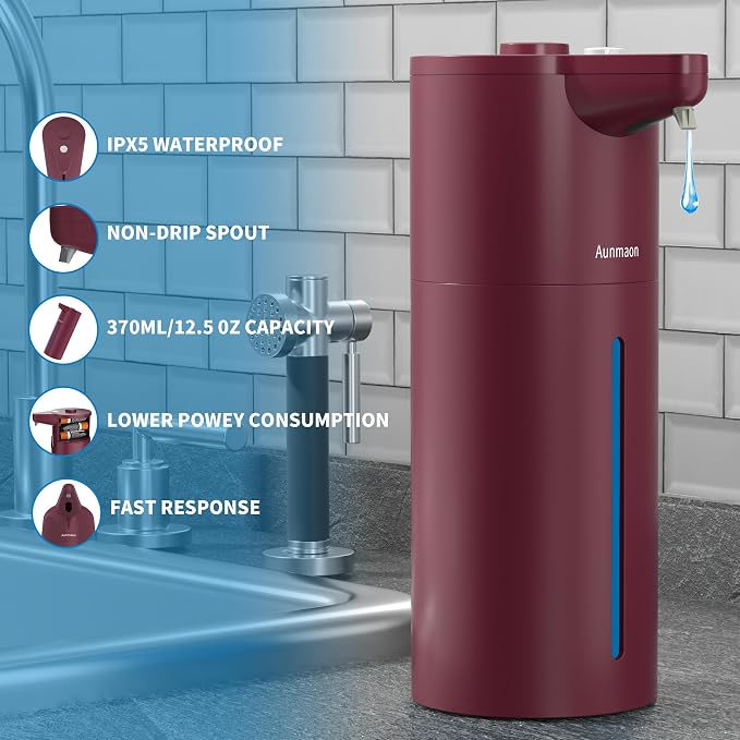 Automatic Soap Dispenser Touchless, Hands-Free, Long Battery Life, Compatible - Image 5