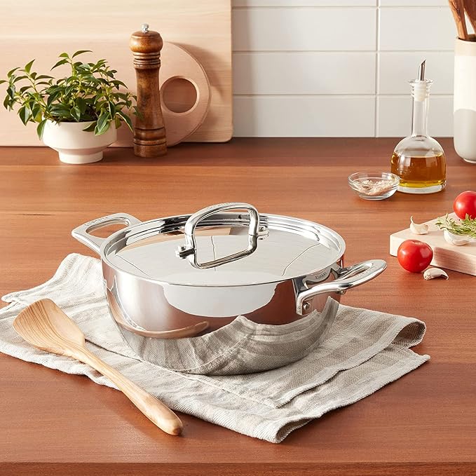 Cuisinart French Classic Tri-Ply Stainless 4.5-Quart Dutch Oven - Image 2
