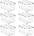 Vtopmart 6 Pack Clear Stackable Storage Bins by Vtopmart