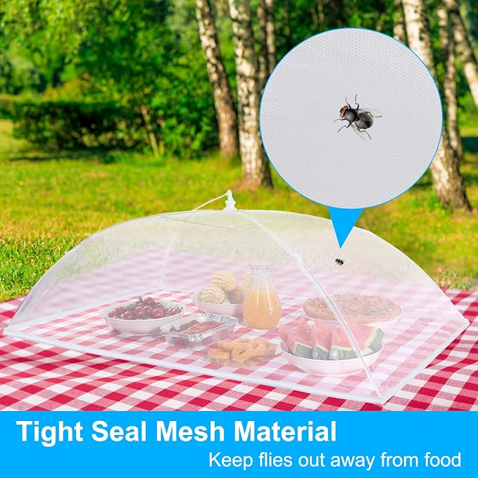 Anpro Food Covers for Outdoors, Pop-Up Mesh Food Tents, Collapsible Reusable - Image 3