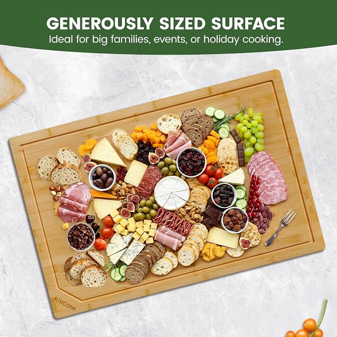 Kikcoin 36”×24” Bamboo Cutting Boards - Image 6