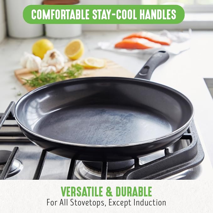 GreenLife 16 Piece Nonstick Cookware Set, Soft Grip Non-Toxic PFAS-Free Ceramic - Image 6
