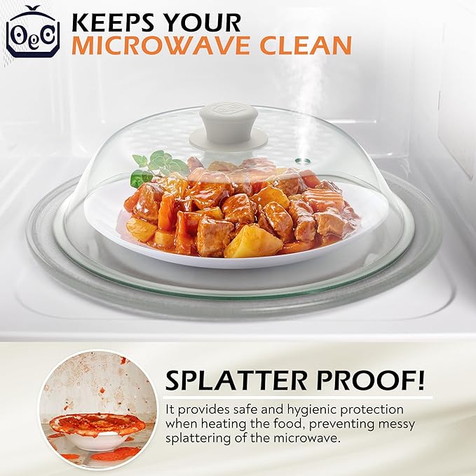 OEC Lighter Weight Tempered Glass Microwave Splatter Cover - Image 5