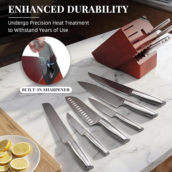 KnifeSaga Knife Set Premium, Japanese High Carbon Stainless Steel 14 Pcs - Image 5