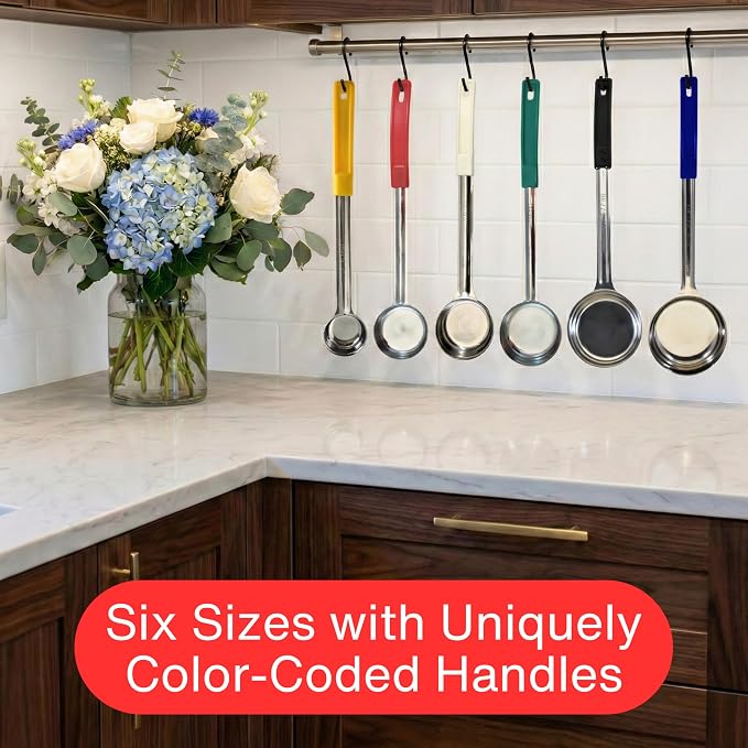 3 Ounce Solid Stainless Steel Portion Control Ladle Spoon - Image 5