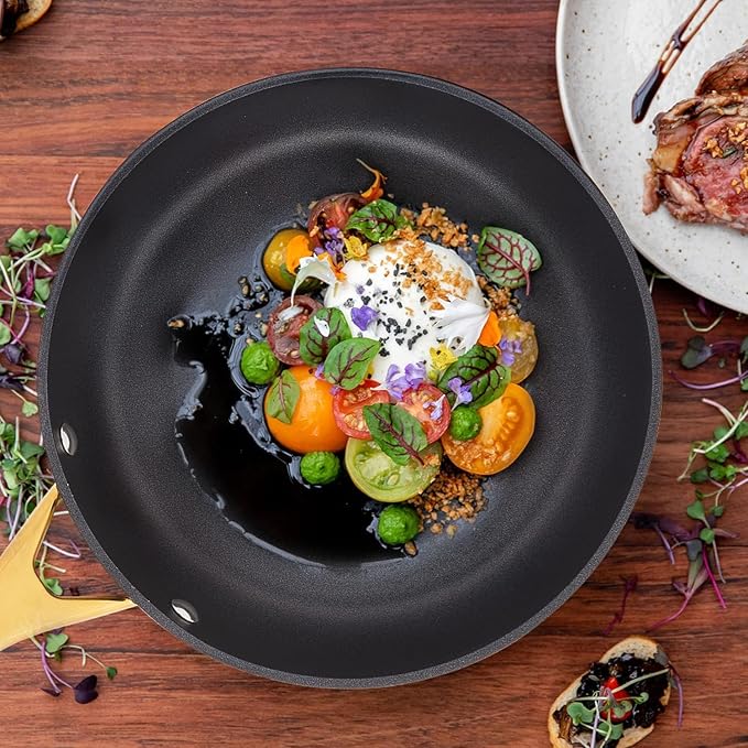 MsMk Nonstick Frying Pan 8 Inch Black, Designed Enamel Exterior Coating - Image 3
