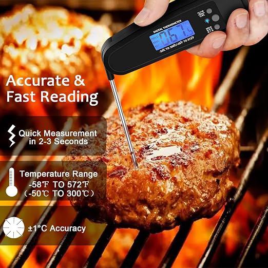 Meat Thermometer Digital, IP67 Waterproof Cooking Thermometer - Image 2