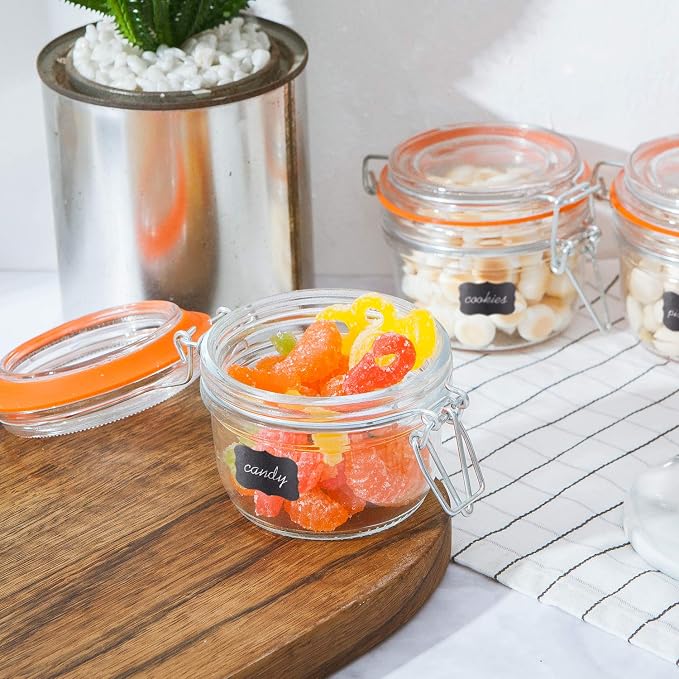 Small Glass Jars With Airtight Lids, Glass Spice Jar 5 oz, Maosn Jars With Leak - Image 6