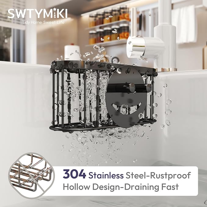 SWTYMIKI Sponge Holder for Kitchen Sink - Image 5