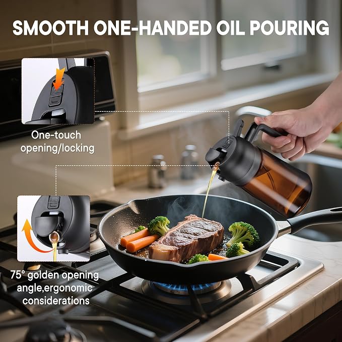 LAKUMIQI 2-in-1 Olive Oil Sprayer - Image 3