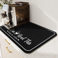 Coffee Bar Mat for Countertops 19inx12in, Absorbent Hide Stain Anti-Slip Cafe by Kuyig+Home