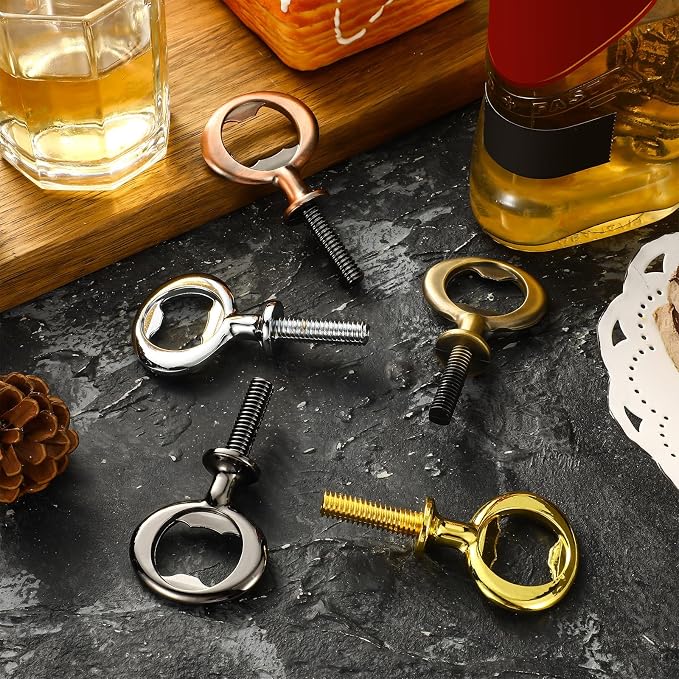 Patelai 10 Pieces Metal Bottle Opener Kit Blank Stainless Steel Bottle Opener - Image 4