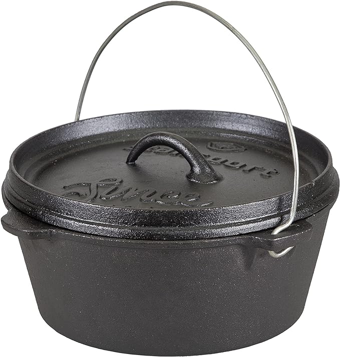 Stansport Pre-Seasoned Cast Iron Dutch Oven by Stansport