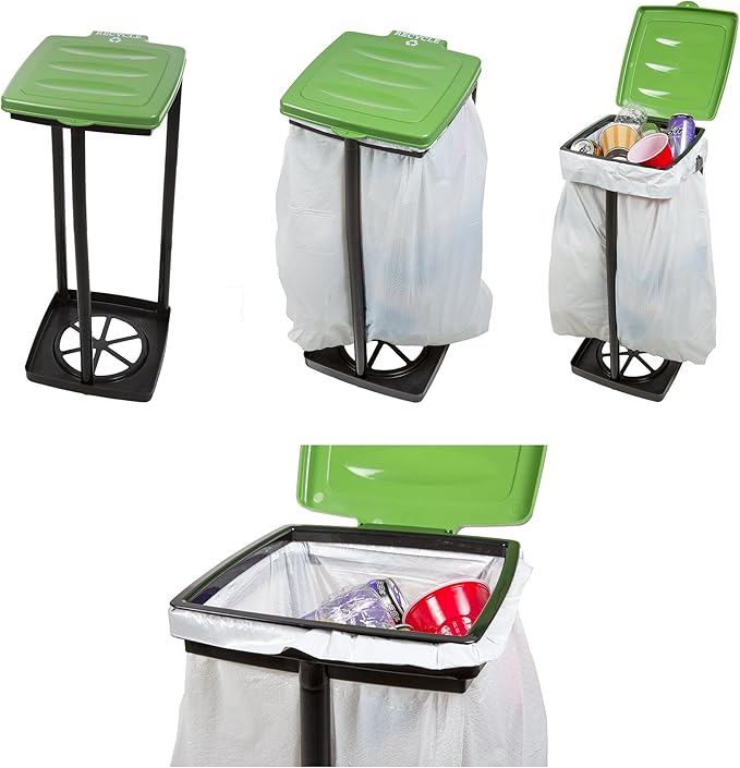 Portable Trash Bag Holder – Collapsible 13-Gallon Garbage Bin - Image 3