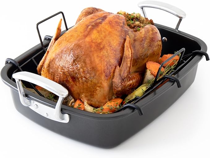 Chef Pomodoro Deluxe Large Carbon Steel Roasting Pan by ChefPomodoro