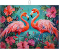 Tropical Flower Flamingo Dish Drying Mat by VisittheDuibelproduct